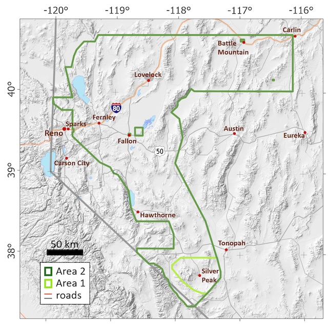 A map of the GeoDAWN study area